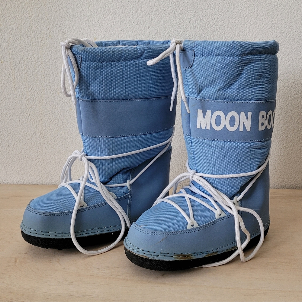 Fashion Nova Moon Boot Slipper Blue Snow Shoes